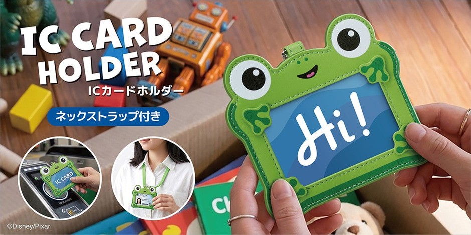 リリーパッド柄のICカードホルダー登場！ネックストラップ付き