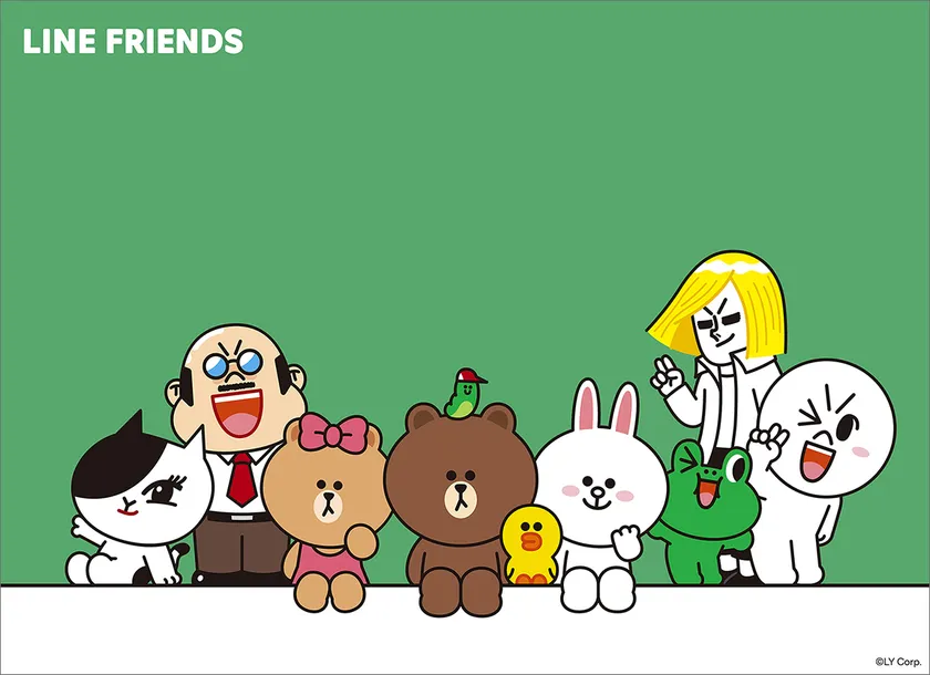 LINE FRIENDSのアート展が伊勢丹新宿店で開催、ブラウン15周年を祝う