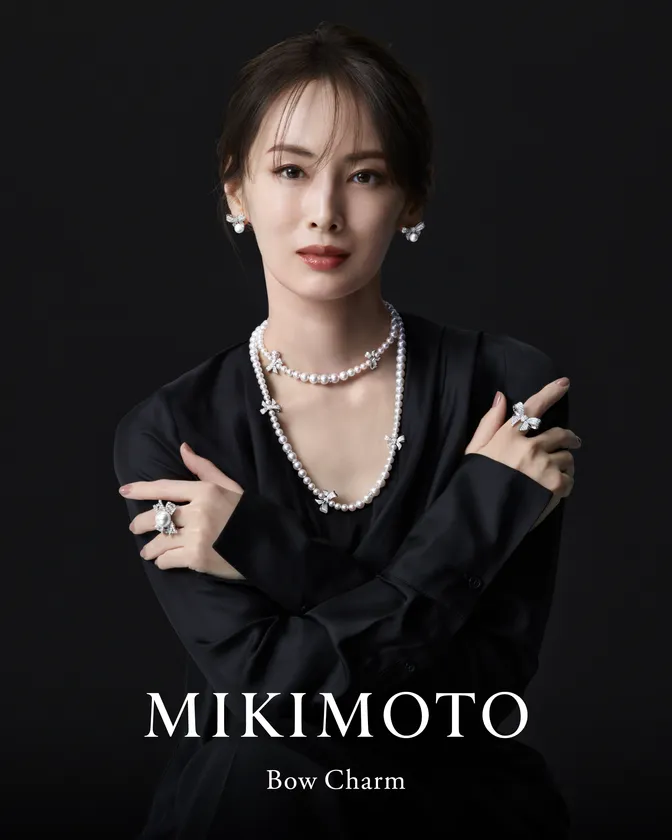 北川景子が着用するMIKIMOTO「Bow Charm」に新作登場