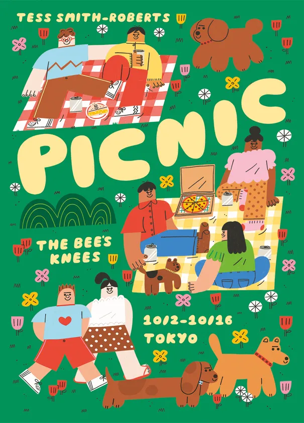 東京での暮らしが彩る、Tess Smith Roberts「PICNIC」展
